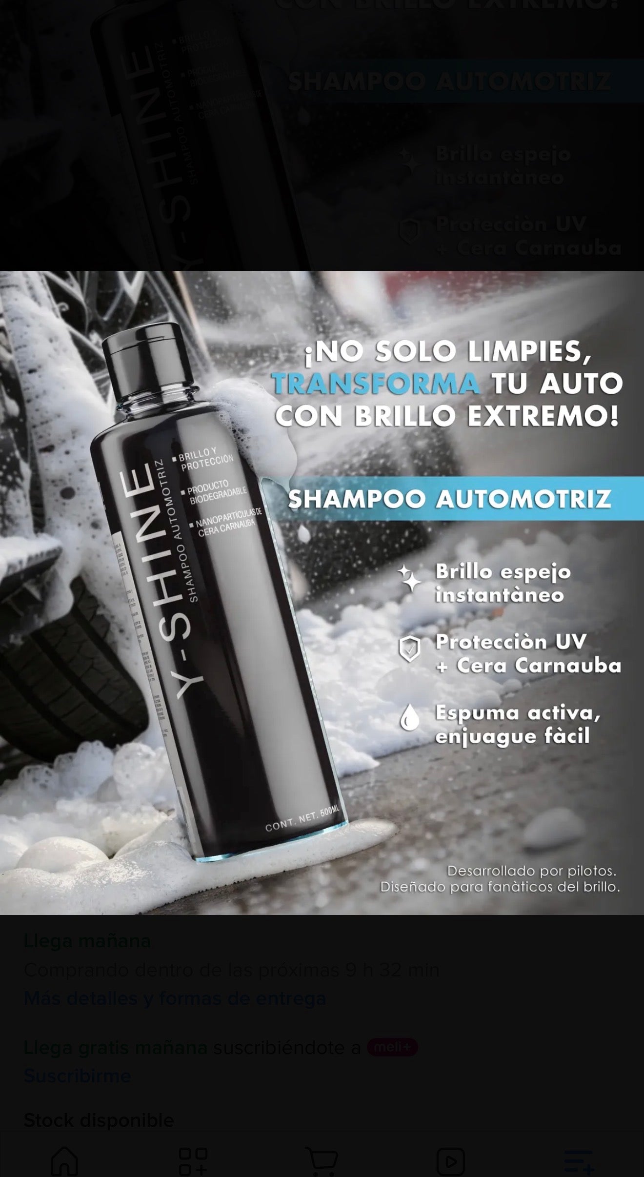 Kit De Lavado Automotriz Shampoo Y-shine | Shine Lab