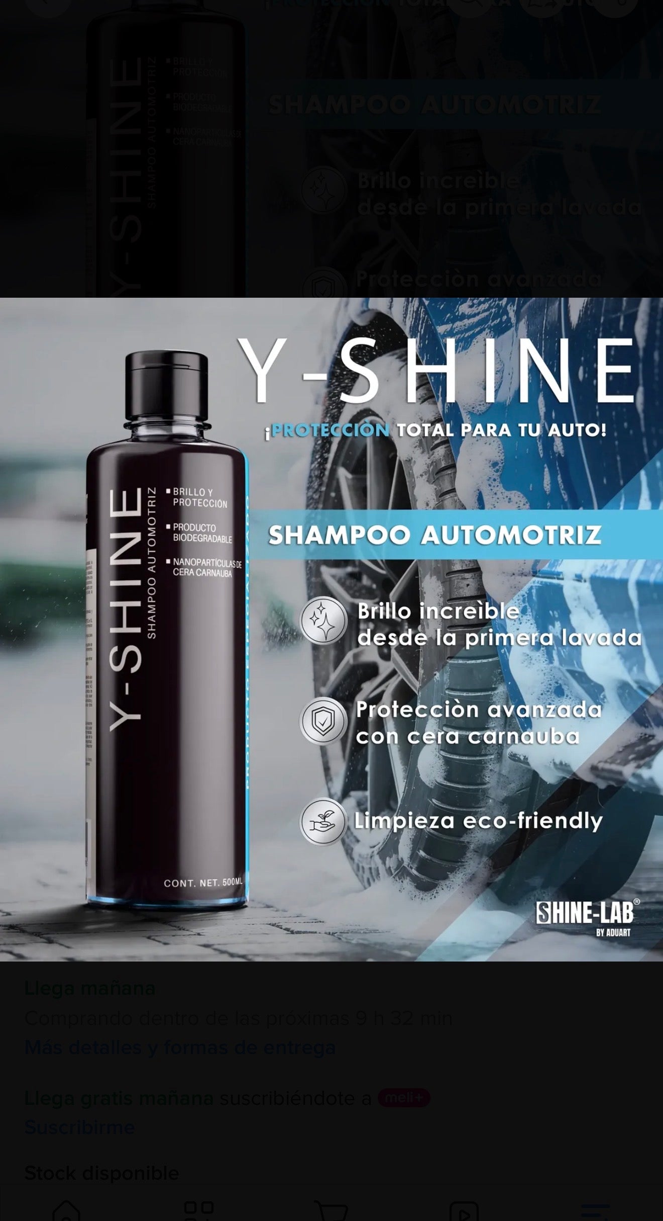 Kit De Lavado Automotriz Shampoo Y-shine | Shine Lab