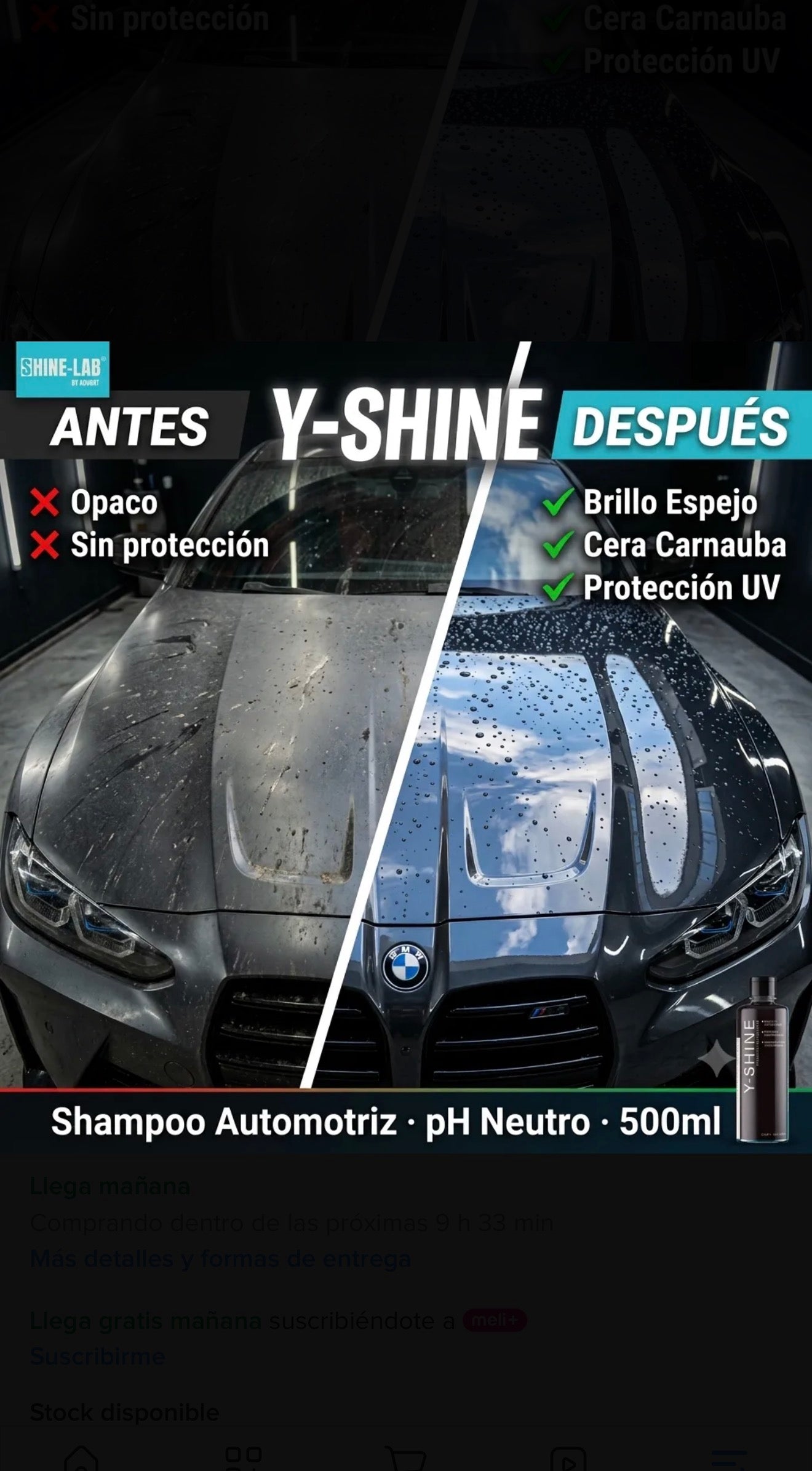 Kit De Lavado Automotriz Shampoo Y-shine | Shine Lab