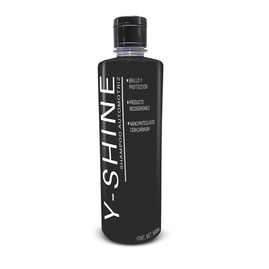 Y-SHINE | Shampoo Automotriz Biodegradable con Cera Carnauba | Brillo, Limpieza Profunda y Protección para tu Auto